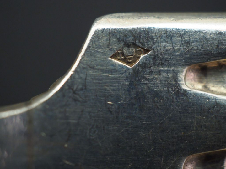 Partie de ménagère de style Louis XV en argent, poinçon Minerve, à déc