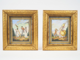 Vente aux enchères A. RHUBE.  « Incroyables et merveilleuses du Directoire » « Le billet 