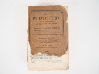 Vente aux enchères [Médecine] JEANNEL (Dr. J.). De la prostitution dans les grandes ville