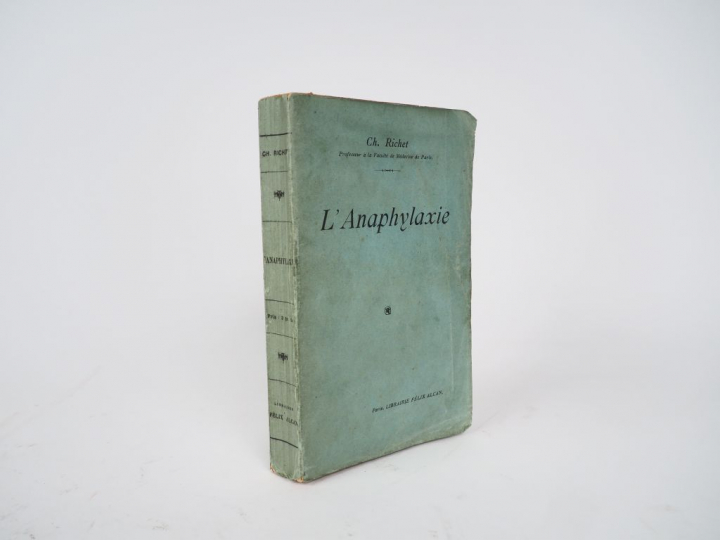 [Médecine] RICHET (Charles). L'anaphylaxie. Paris, Alcan 1911. in-12, 