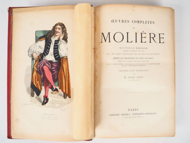 MOLIERE. Œuvres complètes. Nouvelle édition, imprimée sur celle de 167