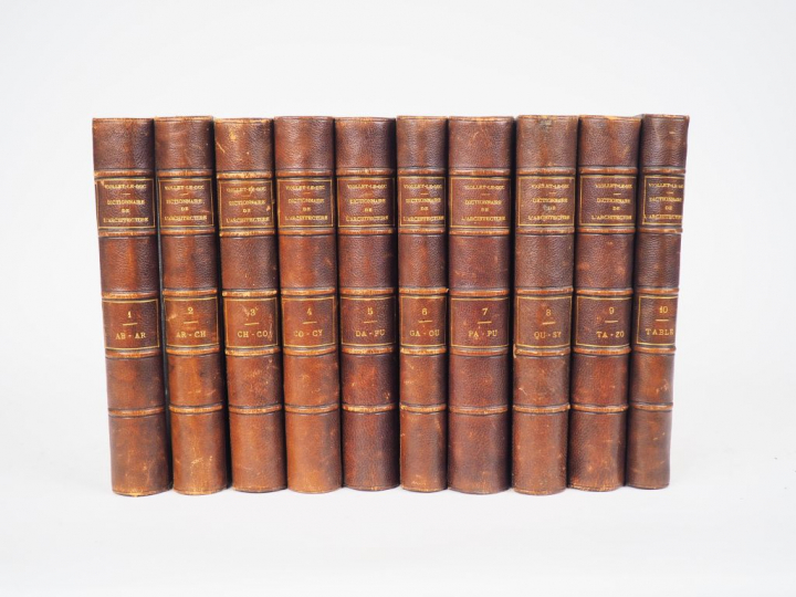 VIOLLET-LE-DUC. Dictionnaire raisonné de l'Architecture française du X