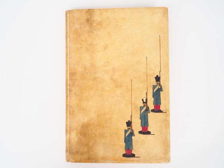 MANUSCRIT ILLUSTRE D'UN SOLDAT DE L'EMPIRE. CHANSONS, POEMES, AQUARELL