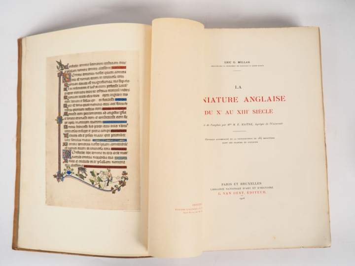 MILLAR (Eric G.). La Miniature anglaise du X° au XVIII°siècle. Paris e
