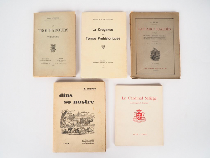 [Toulouse]. ANGLADE (Joseph). Les troubadours de Toulouse.Toulouse, Pr