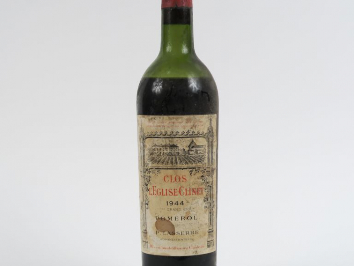 1 BOUTEILLE CHÂTEAU L'ÉGLISE CLINET POMEROL - 1944 - BEP/ET