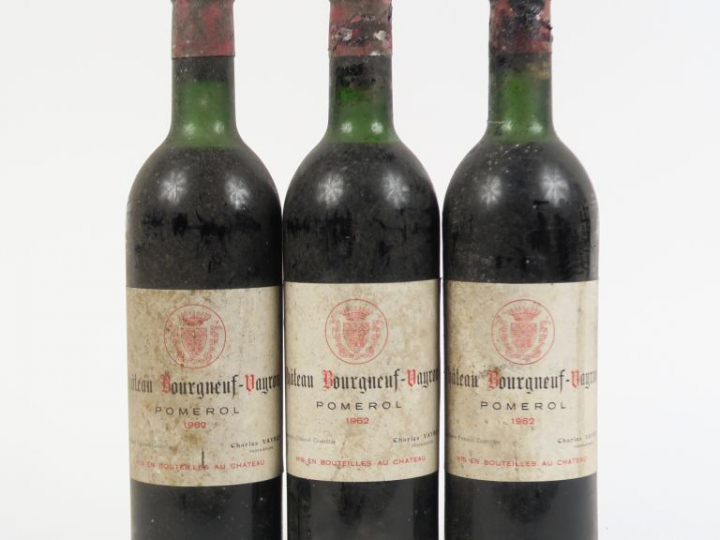 3 BOUTEILLES CHÂTEAU BOURGNEUF VAYRON POMEROL - 2 LB/1 HEP/BLS