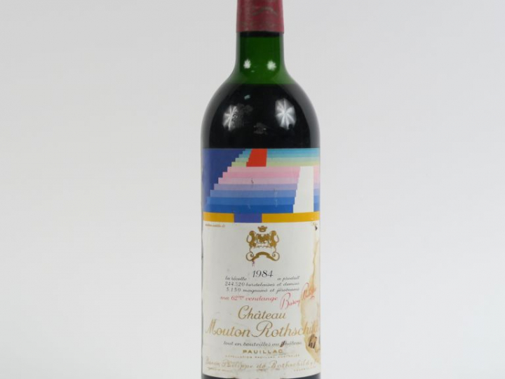 1 BOUTEILLE CHÂTEAU MOUTON ROTHSCHILD 1er GCC PAUILLAC - 1984 - HEP/ET