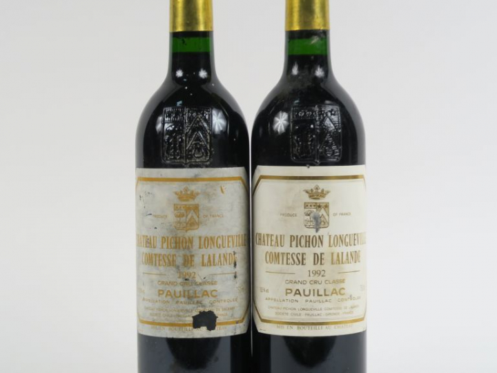 2 BOUTEILLES CHÂTEAU PICHON LONGUEVILLE COMTESSE DE LALANDE GCC PAUILL