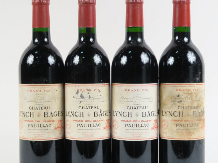 4 BOUTEILLES CHÂTEAU LYNCH BAGES GCC PAUILLAC - 1994 - 1 EA