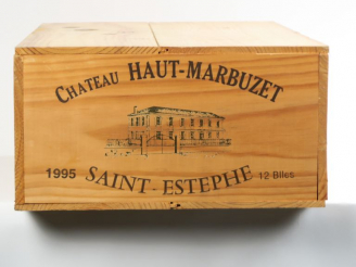 Vente aux enchères 12 BOUTEILLES CHÂTEAU HAUT MARBUZET ST ESTEPHE - 1995 - CBO - BG
