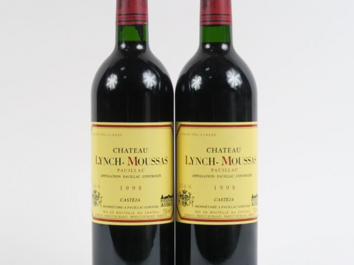 2 BOUTEILLES CHÂTEAU LYNCH MOUSSAS GCC PAUILLAC - 1998 - BG