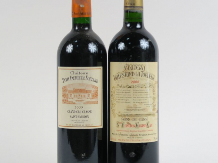 2 BOUTEILLES GCC ST EMILION : 1 CHÂTEAU BALESTARD LA TONNELLE 2000 - 1