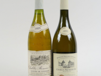 Vente aux enchères 2 BOUTEILLES CHABLIS 1er CRU : 1 MONTÉE DE TONNERRE MICHEL   FILS 1989
