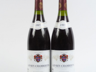 Vente aux enchères 2 BOUTEILLES GEVREY CHAMBERTIN DUPONT TISSERANDOT - 1997