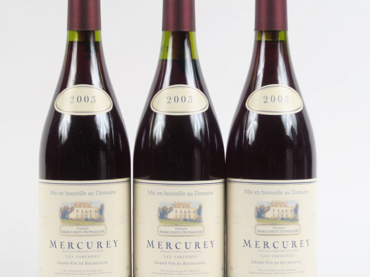 3 BOUTEILLES MERCUREY 'LES VARENNES' DOMAINE MARGUERITE DUPASQUIER - 2