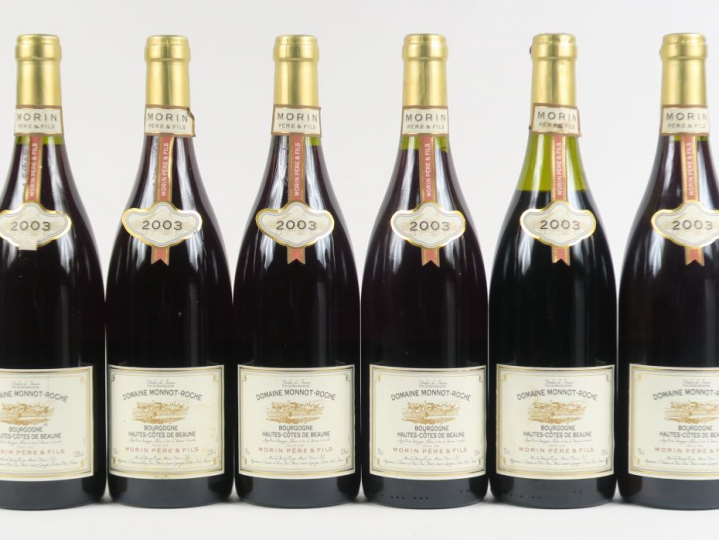 6 BOUTEILLES BOURGOGNE HAUTES CÔTES DE BEAUNE DOMAINE MONNOT ROCHE - 2
