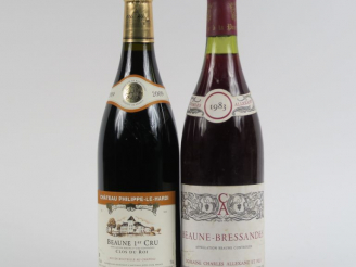 Vente aux enchères 2 BOUTEILLES : 1 BEAUNE 1er CRU 'CLOS DU ROI' CHÂTEAU PHILIPPE LE HARD