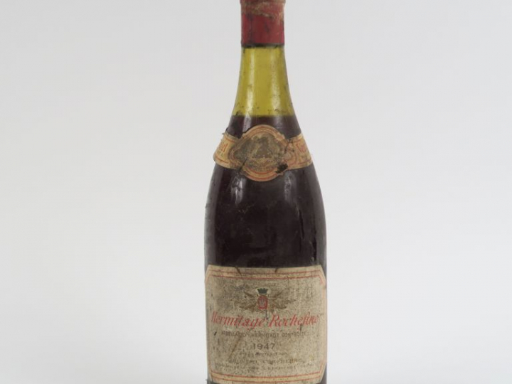 1 BOUTEILLE HERMITAGE ROCHEFINE JABOULET VERCHERRE - 1947 - 5 CM/EA/BS