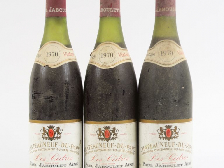 3 BOUTEILLES CHATEAUNEUF DU PAPE 'LES CÈDRES' PAUL JABOULET AÎNÉ - 197