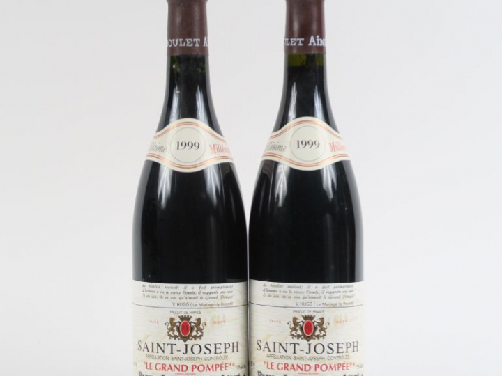2 BOUTEILLES SAINT JOSEPH 'LE GRAND POMPÉE' PAUL JABOULET ÂINÉ - 1999