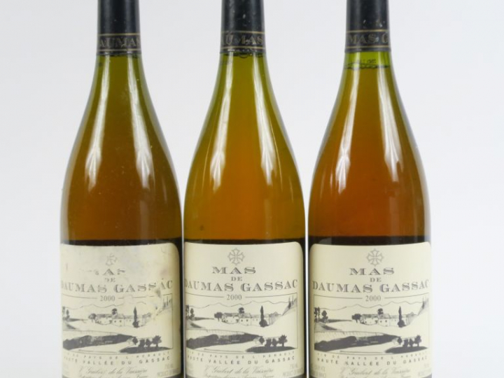 3 BOUTEILLES MAS DE DAUMAS GASSAC BLANC - 2000