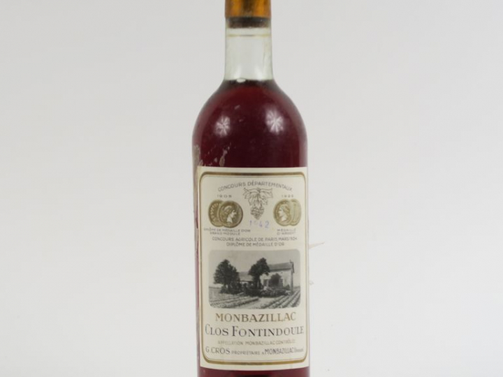 1 BOUTEILLE CLOS FONTINDOULE MONBAZILLAC - 1942 - BG