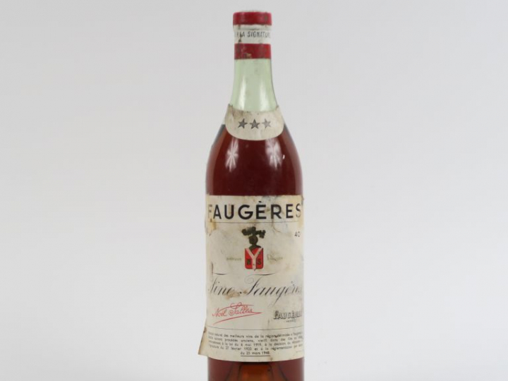 1 VIEILLE BOUTEILLE FINE FAUGÈRES NOËL SALLES 40°