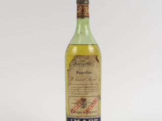 Vente aux enchères 1 VIEILLE BOUTEILLE ANISETTE SUPERFINE R. IMART - CAPSULE ABIMÉE