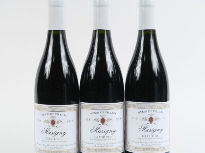 3 BOUTEILLES MUSIGNY GC HENRI DE VILLARS - 2013