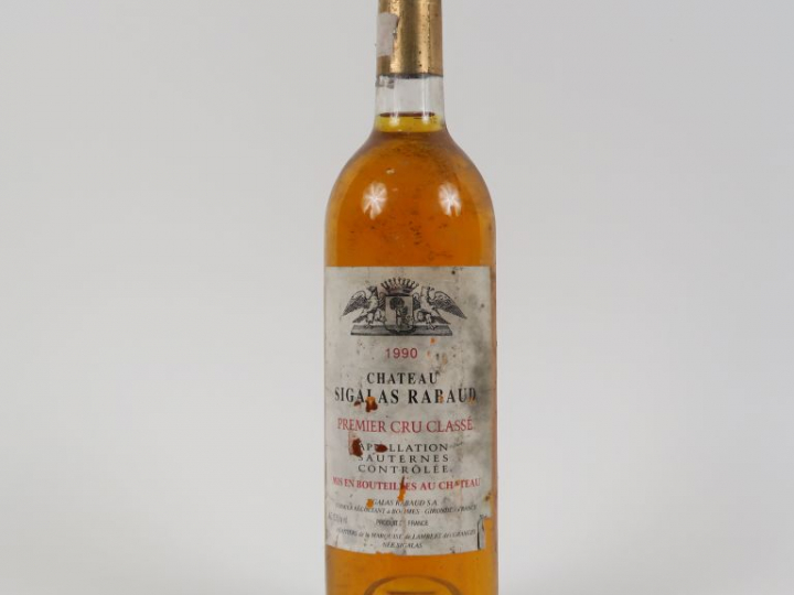 1 BOUTEILLE CHÂTEAU SIGALAS RABAUD 1er CC SAUTERNES - 1990 - ELA