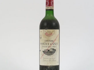 Vente aux enchères 1 BOUTEILLE CHÂTEAU PONTET CANET GCC PAUILLAC CRUSE - 1970 - MEP