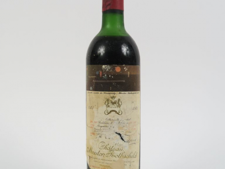 1 BOUTEILLE CHÂTEAU MOUTON ROTHSCHILD 1er GCC PAUILLAC - 1971- MEP/EA