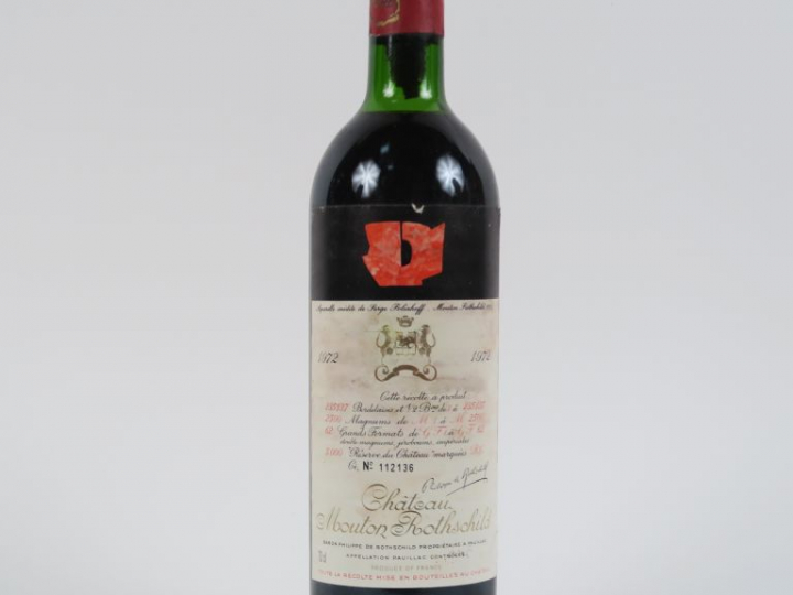 1 BOUTEILLE CHÂTEAU MOUTON ROTHSCHILD 1er GCC PAUILLAC - 1972 - LB