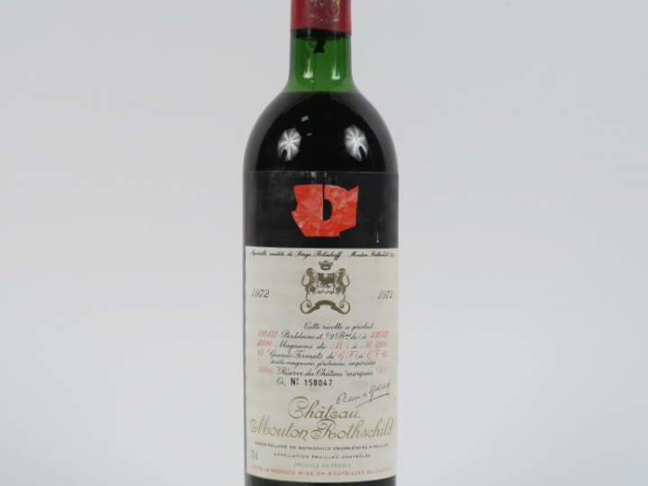 1 BOUTEILLE CHÂTEAU MOUTON ROTHSCHILD 1er GCC PAUILLAC - 1972 - LB