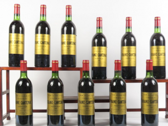Vente aux enchères 11 BOUTEILLES CHÂTEAU BRANE CANTENAC GCC MARGAUX - 1980 - 1 BG/9 LB/2 
