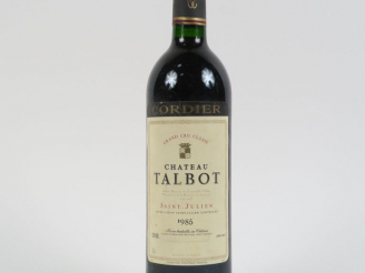 Vente aux enchères 1 BOUTEILLE CHÂTEAU TALBOT GCC ST JULIEN - 1985