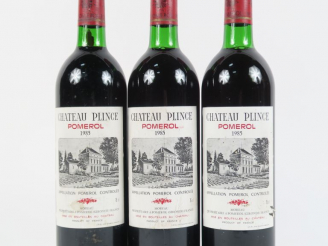 Vente aux enchères 3 BOUTEILLES CHÂTEAU PLINCE POMEROL - 1985 - LB
