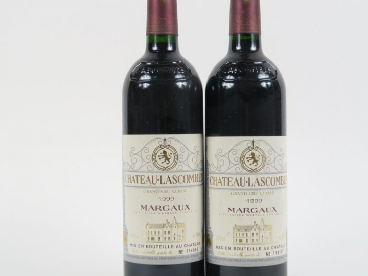 2 BOUTEILLES CHÂTEAU LASCOMBES GCC MARGAUX - 1999