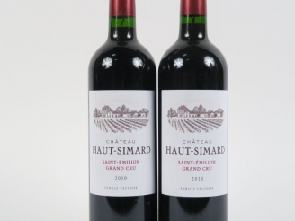 Vente aux enchères 2 BOUTEILLES CHÂTEAU HAUT SIMARD GC ST EMILION - 2010