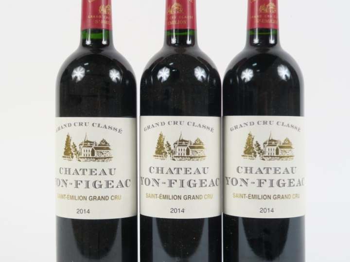 3 BOUTEILLES CHÂTEAU YON FIGEAC GC ST EMILION - 2014