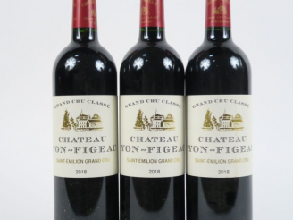 Vente aux enchères 3 BOUTEILLES CHÂTEAU YON FIGEAC GC ST EMILION - 2018