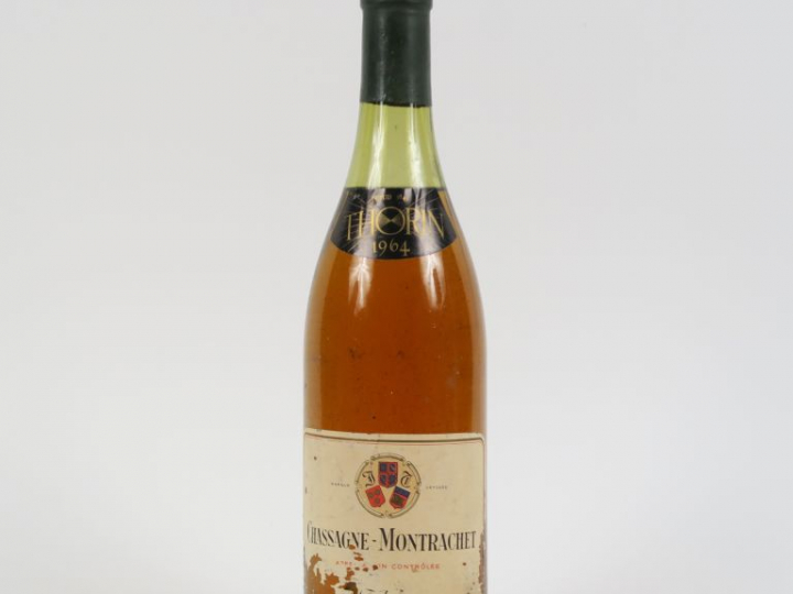 1 BOUTEILLE CHASSAGNE MONTRACHET THORIN - 1964 - 4 CM/EA
