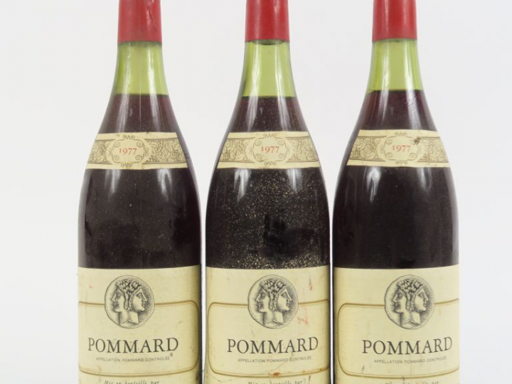 3 BOUTEILLES POMMARD MARSON   NATIER - 1977 - 3,5 CM