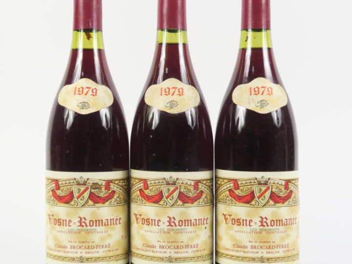 3 BOUTEILLES VOSNE ROMANÉE 1er CRU 'LES BEAUMONTS' - 1979