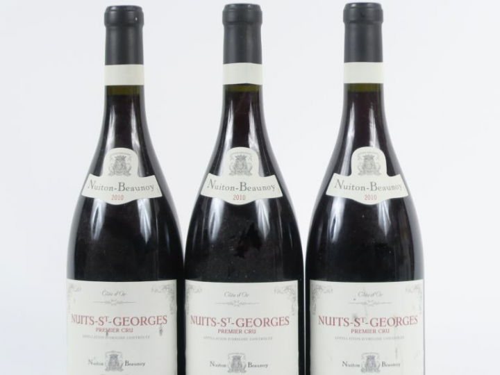 3 BOUTEILLE NUITS ST GEORGES 1er CRU NUITON BEAUMOY - 2010