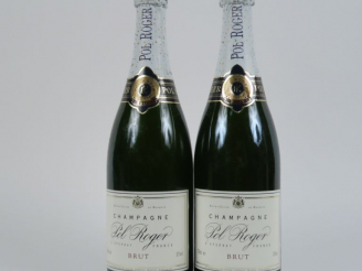 Vente aux enchères 2 BOUTEILLES CHAMPAGNE POL ROGER 'BRUT'