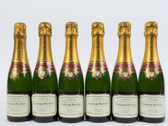 Vente aux enchères 6 DEMIES BOUTEILLES CHAMPAGNE LAURENT PERRIER BRUT  - COFFRET