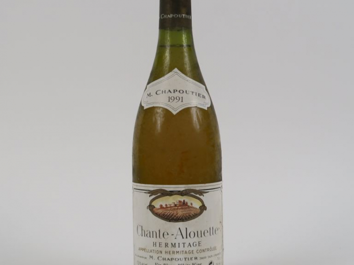 1 BOUTEILLE HERMITAGE BLANC 'CHANTE ALOUETTE' M. CHAPOUTIER - 1991