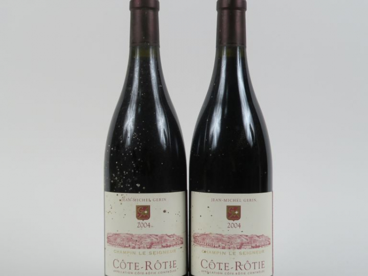 2 BOUTEILLE CÔTE ROTIE 'CHAMPIN LE SEIGNEUR' JEAN MICHEL GERIN - 2004